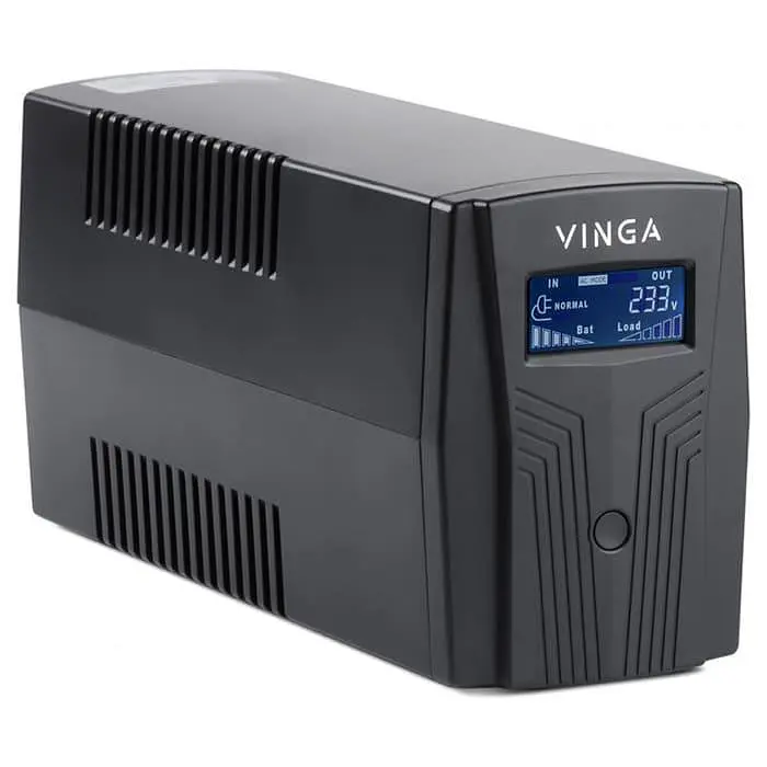 Джерело безперебійного живлення Vinga 800 ВА / 480 Вт / 8 А*ч (VPC-800P) - фото 2