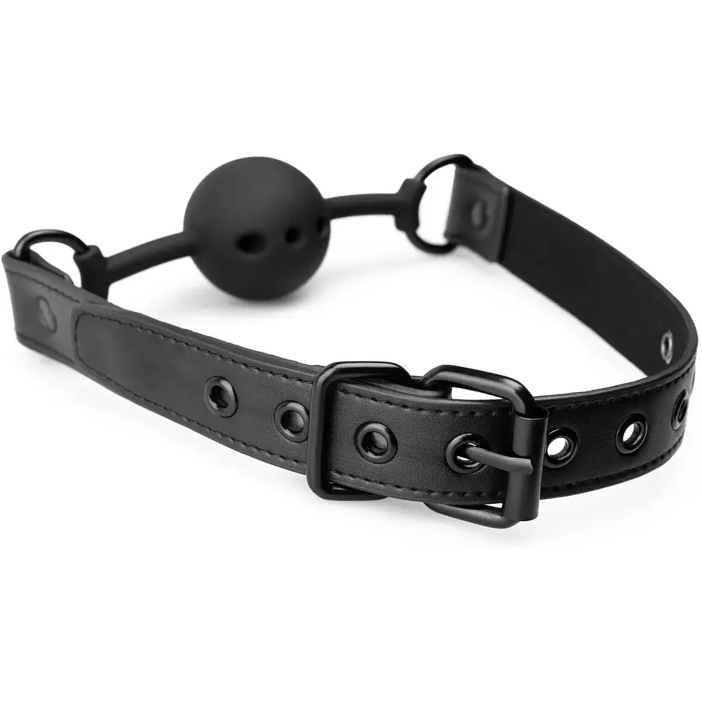 Кляп Bedroom Fantasies Ball Gag Breathable silicone - Black - фото 2