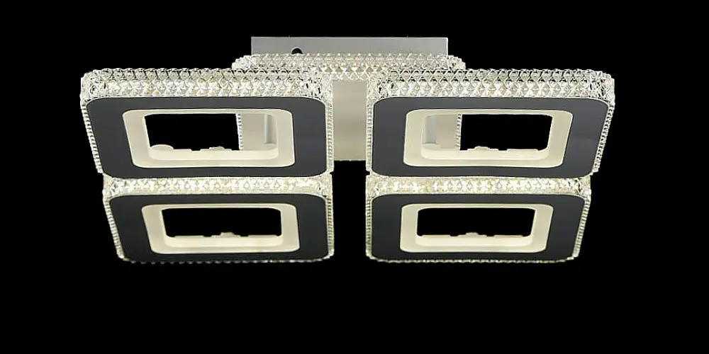 Сучасна стельова LED-люстра LT8013/4 WT - 4xLED, 50 см, з димером і пультом - фото 5