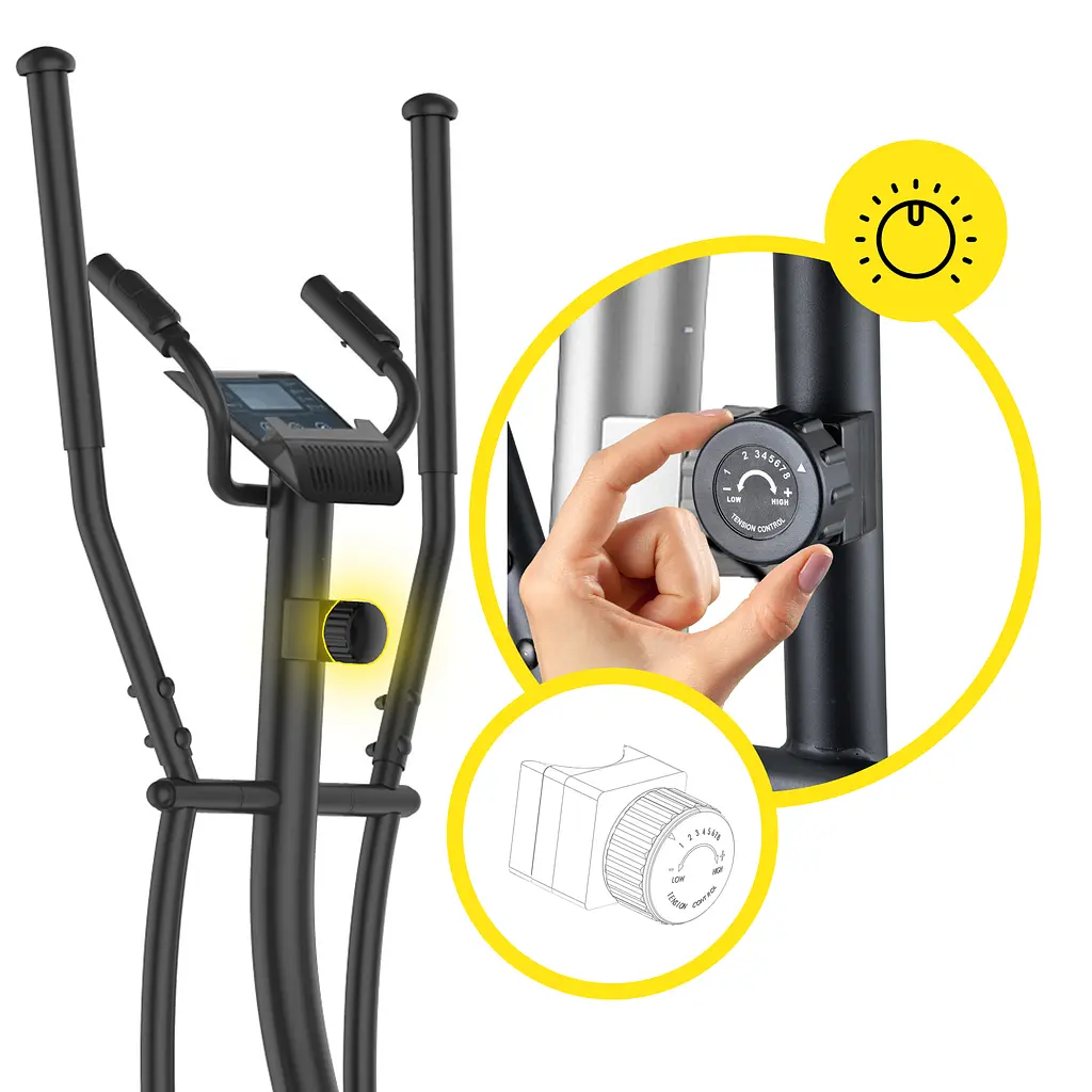 Орбитрек электромагнитный Cornix Mia Black - фото 8