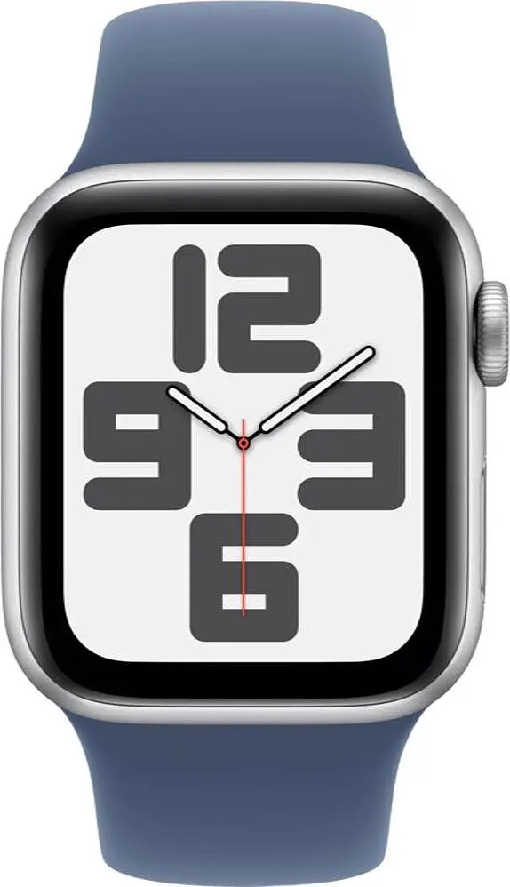 Смарт-часы Apple Watch SE 2 GPS 44mm Silver Aluminium Case w. Denim Sport Band - M/L (MXER3/MXG53/MXGQ3) - фото 3