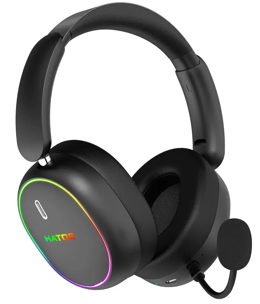 Игровая гарнитура HATOR Phoenix 2 Hi-Res Wireless Black (ESH40) - фото 7