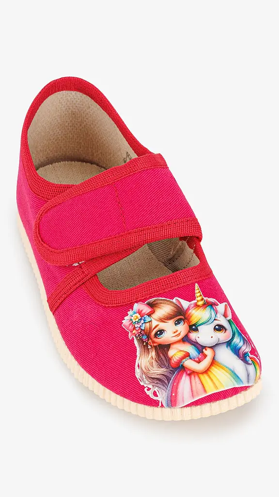 Капці для дівчинки Берегиня 0222 Єдиноріг2 18 Малиновий (2000999318313) - фото 5