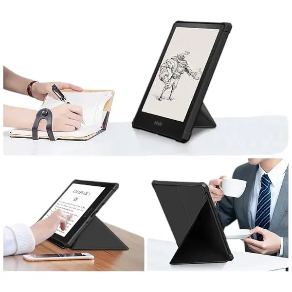 Обложка Ultra Slim Origami BeCover для Amazon Kindle Paperwhite 11th Gen. 2021 Black (707218) - фото 5