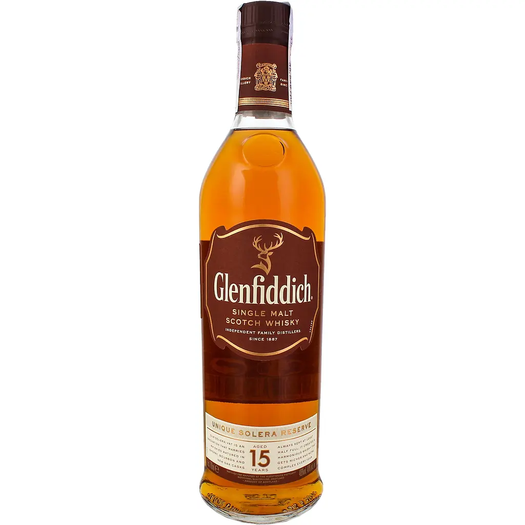 Віскі Glenfiddich 15 yo Single Malt Scotch Whisky 40% 0.7 л + 2 склянки - фото 2