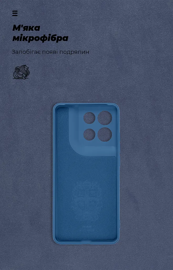 Чехол ArmorStandart ICON для Motorola G86 Power 5G с защитой камеры, темно-синий (ARM87036) - фото 4