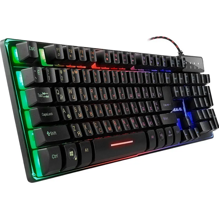 Клавіатура REAL-EL Gaming 8700 Backlit Black (EL123100015) [128762] - фото 5