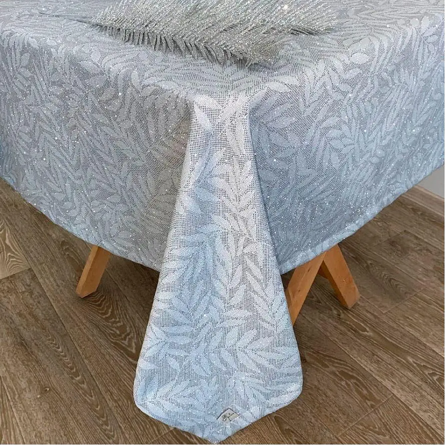 Скатерть Прованс Эльза Серое серебро 132х132 см (16526) - фото 2