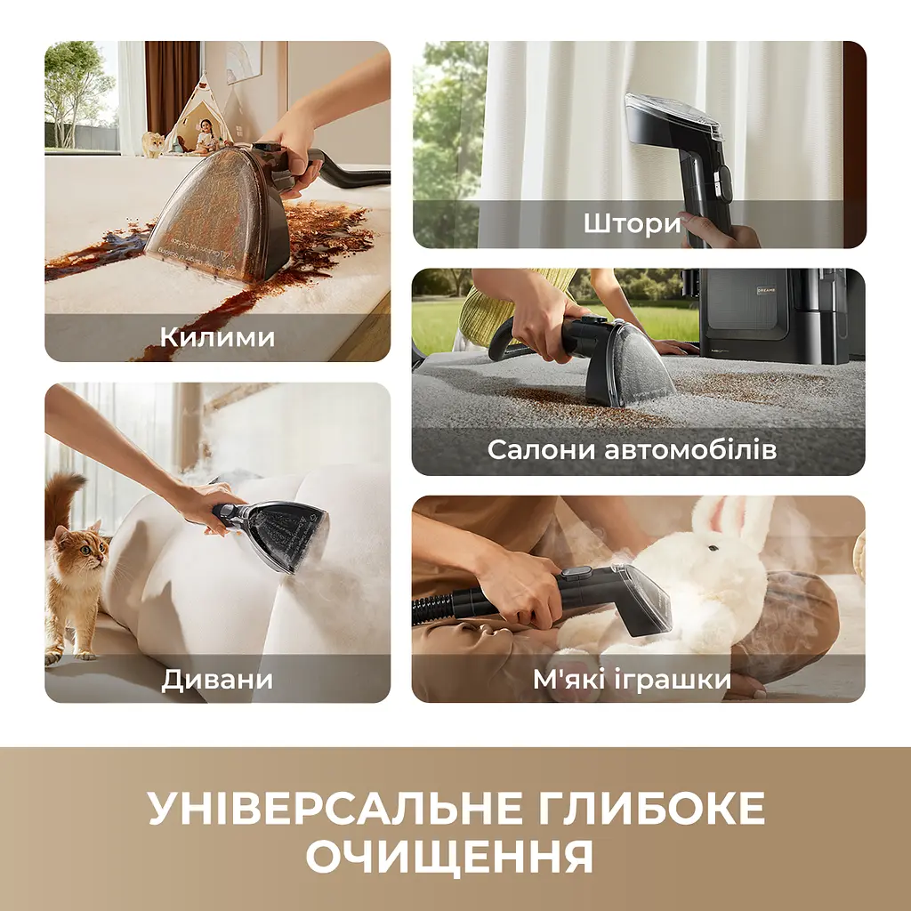 Миючий пилосос для килимів та тканин Dreame N20 Steam - фото 2