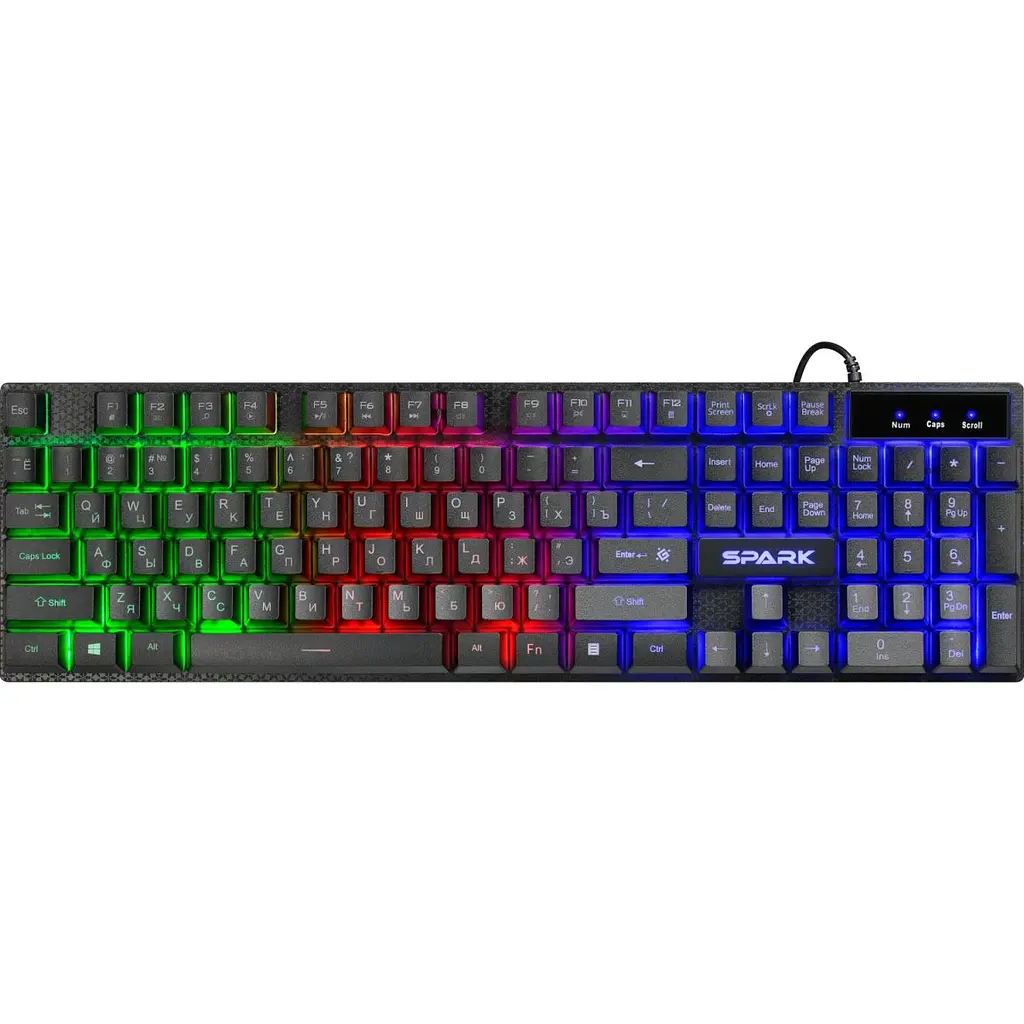 Клавіатура ігрова Defender Spark GK-300L UA LED підсвітка (45302) - фото 7