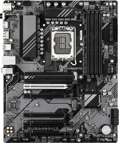 Материнська плата LGA1700, Gigabyte B760 DS3H WIFI6E GEN5, B760, 4xDDR5, Int.Video(CPU), 4xSATA3, 2xM.2, 1xPCI-E 5.0 x16, 4xPCI-E 3.0 x16, Realtek 7.1, Realtek GbE, WiFi 6E, Bluetooth 5.3, 5xUSB 3.2 / 8xUSB 2.0, HDMI/DP, ATX - фото 3