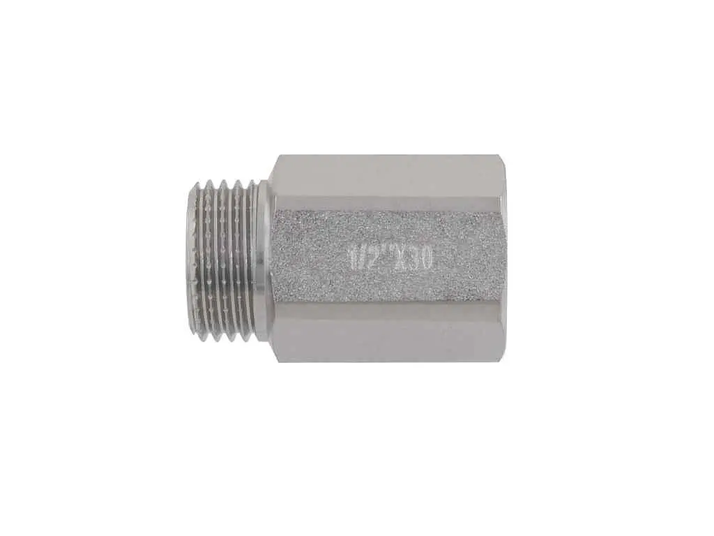 Подовжувач RAFTEC 1/2" 30 мм, ЗВ, DN 15, зовні під ключ, нікель, UDL0130 - фото 3