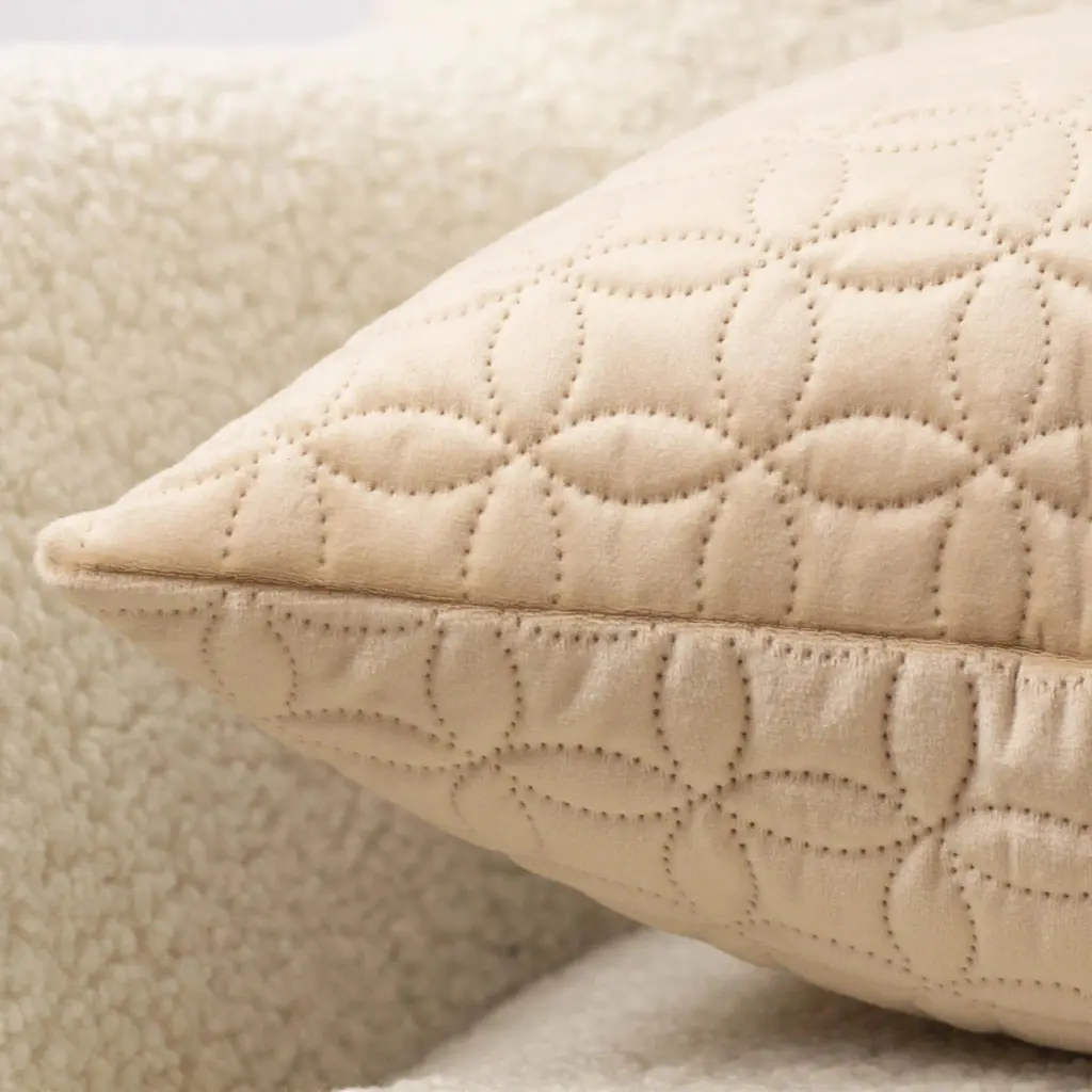 Наволочка декоративна ТЕП Velour Мозаїка 45х45 см золотий беж (2-05175_36292) - фото 5