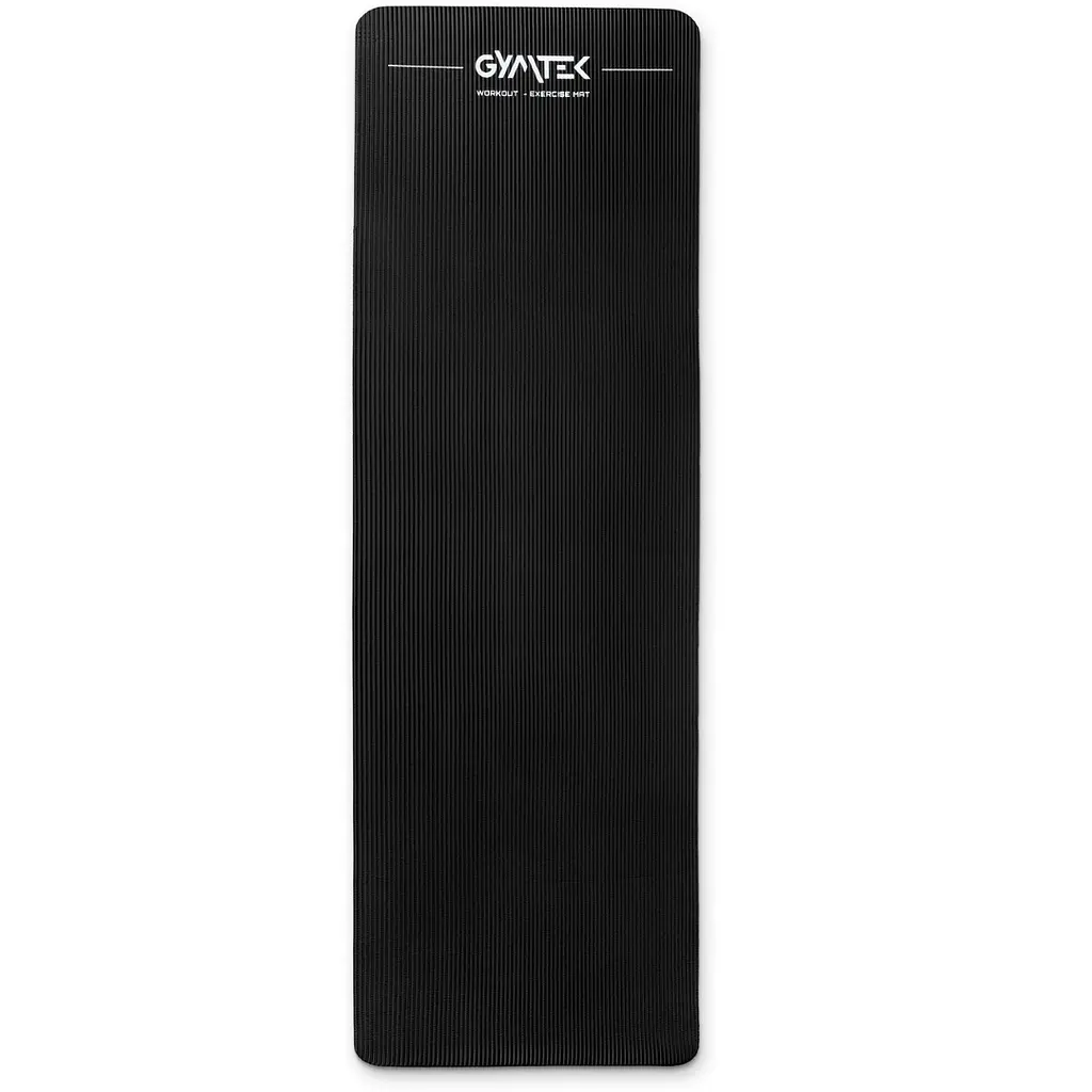 Килимок для йоги та фітнесу Gymtek NBR 1.5 см чорний - фото 3