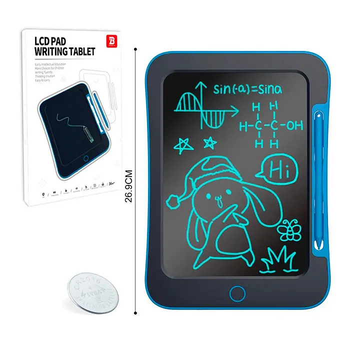 LCD планшет для малювання 10,5" з кнопкою стирання 20×27,5×1 см (YBY302-1)