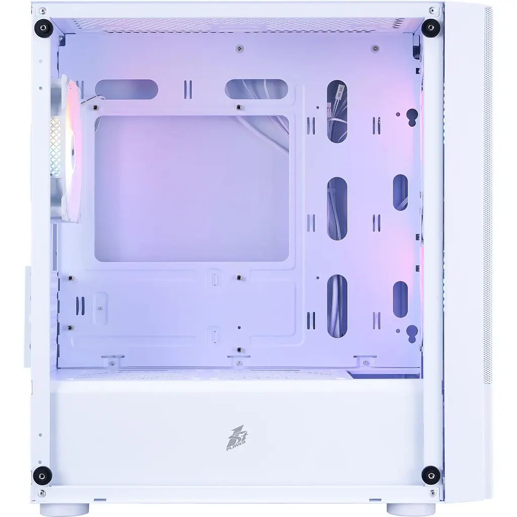Корпус 1stPlayer X4-M-WH-2F1P-W-1F1-W White без БЖ - фото 6
