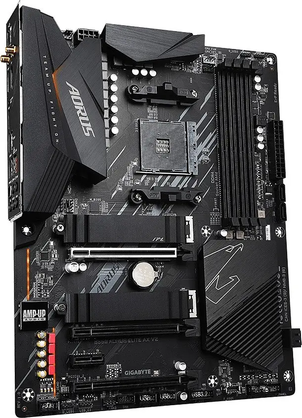 Материнская плата Gigabyte B550 Aorus Elite AX V2 (B550 AORUS ELITE AX V2) (Socket AM4, AMD B550, ATX) - фото 2