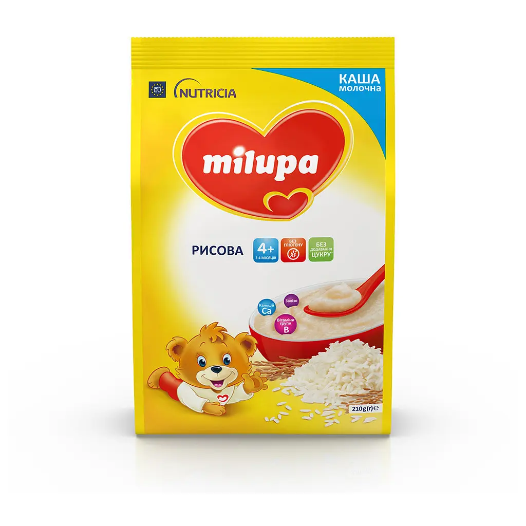 Дитяча каша Milupa Рисова молочна 210г (5900852931178) - фото 10