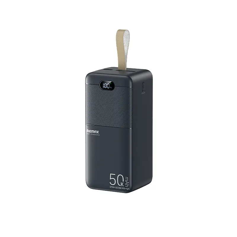 Павербанк Remax RPP-117 / 50000 мАг / PD 27W+QC 22.5W / USB-C + USB-A + Micro-USB / Чорний - фото 7