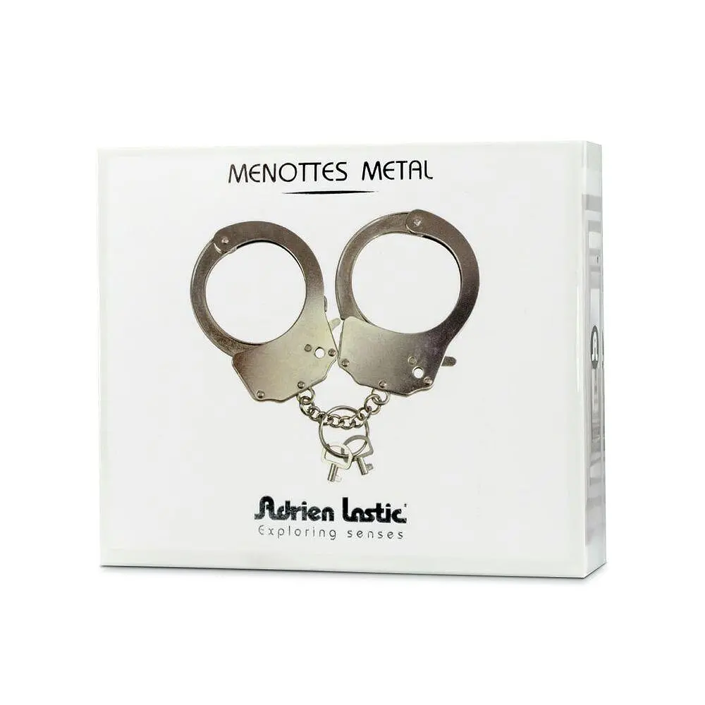 Наручники металлические Adrien Lastic Handcuffs Metallic (полицейские) - фото 4