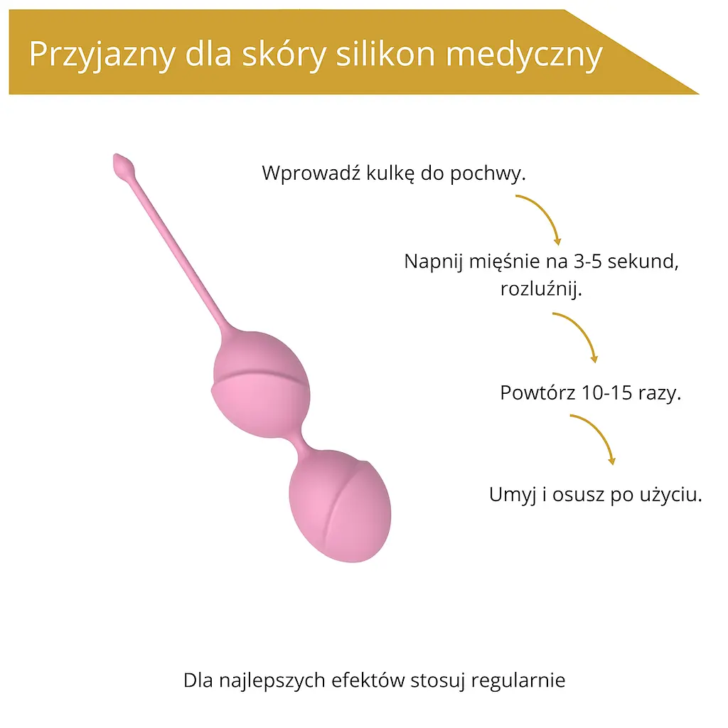 Вагінальні кульки Erospace Sweet Play A11, 19.6 см, рожевий - фото 6