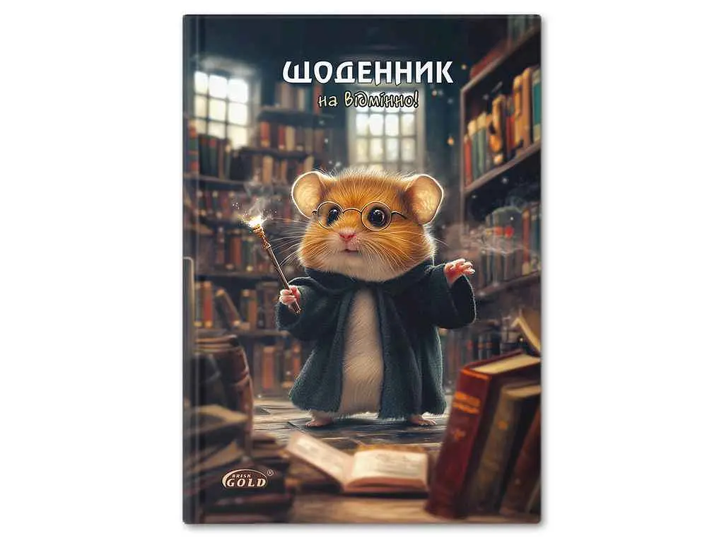 Щоденник GOLD BRISK "Gold" УВ-25-С №72155 Хом'як-чарiвник