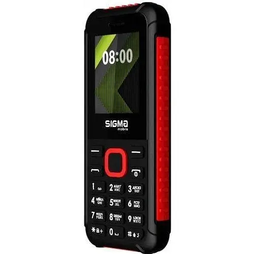 Кнопочный мобильный телефон Sigma mobile X-style 18 Track черно - красный - фото 2