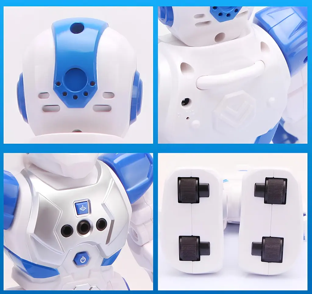 Детский интерактивный робот на радиоуправлении с функцией танца. Управление пультом и жестами, со световыми диодами - фото 12