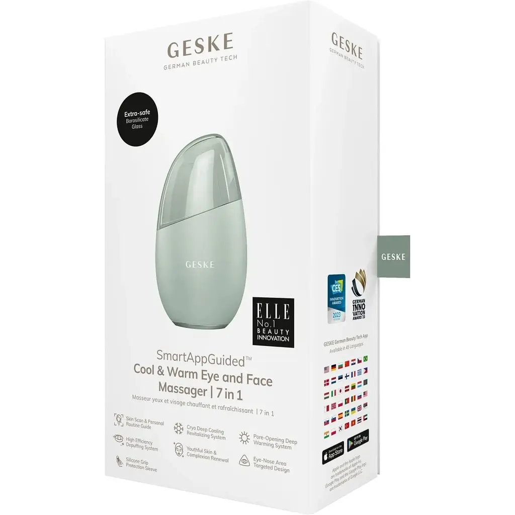 Масажер для обличчя GESKE Cool & Warm Eye and Face Massager 7в1 Green (HB0288) [176769] - фото 7