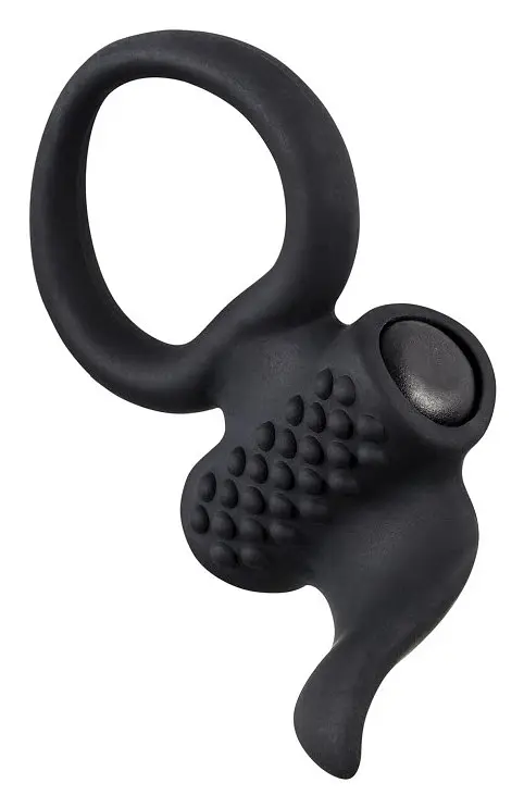 Ерекційне кільце з вібрацією Lingus Black Adrien Lastic AD30649 87315 - фото 2