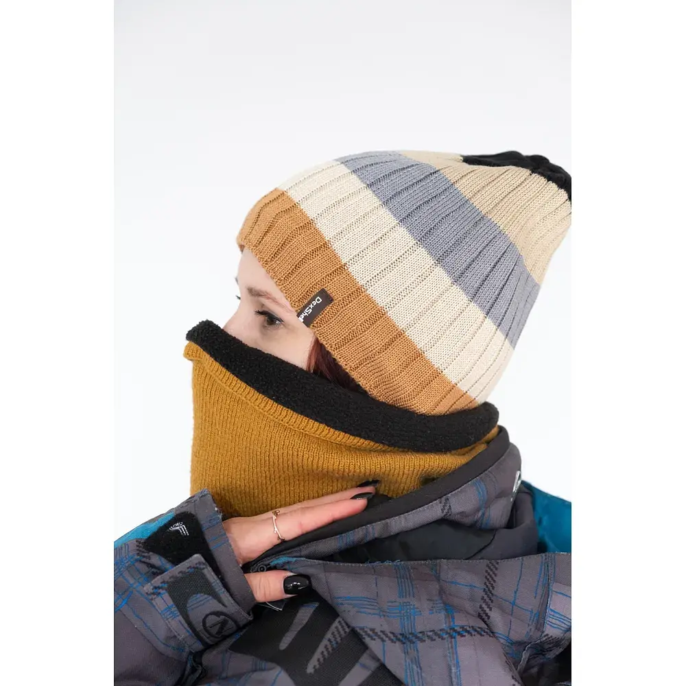 Водонепроникна шапка DexShell Beanie Gradient (56-58cm) пісочний (DH332N-TNG) - фото 6