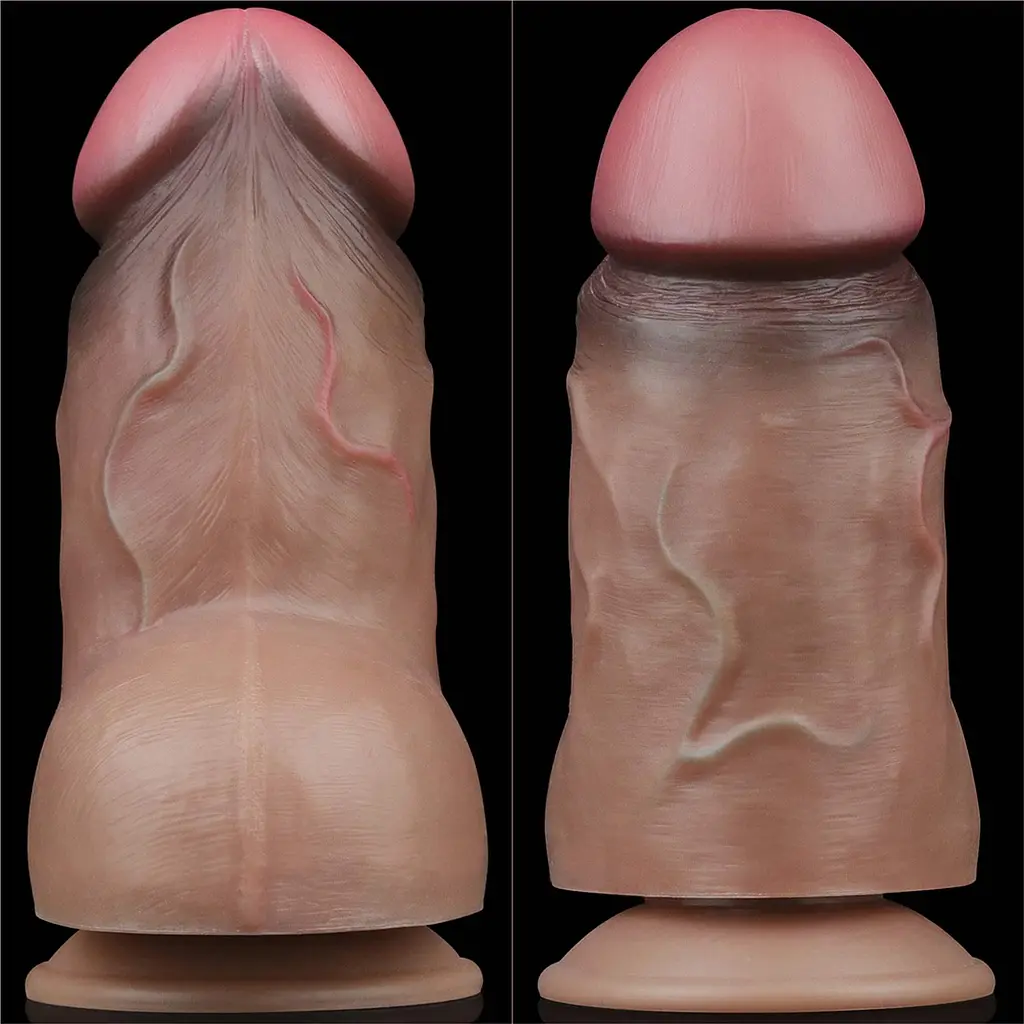 Реалістичний фалоімітатор LoveToy Nature Cock 18.2 см коричневий - фото 10