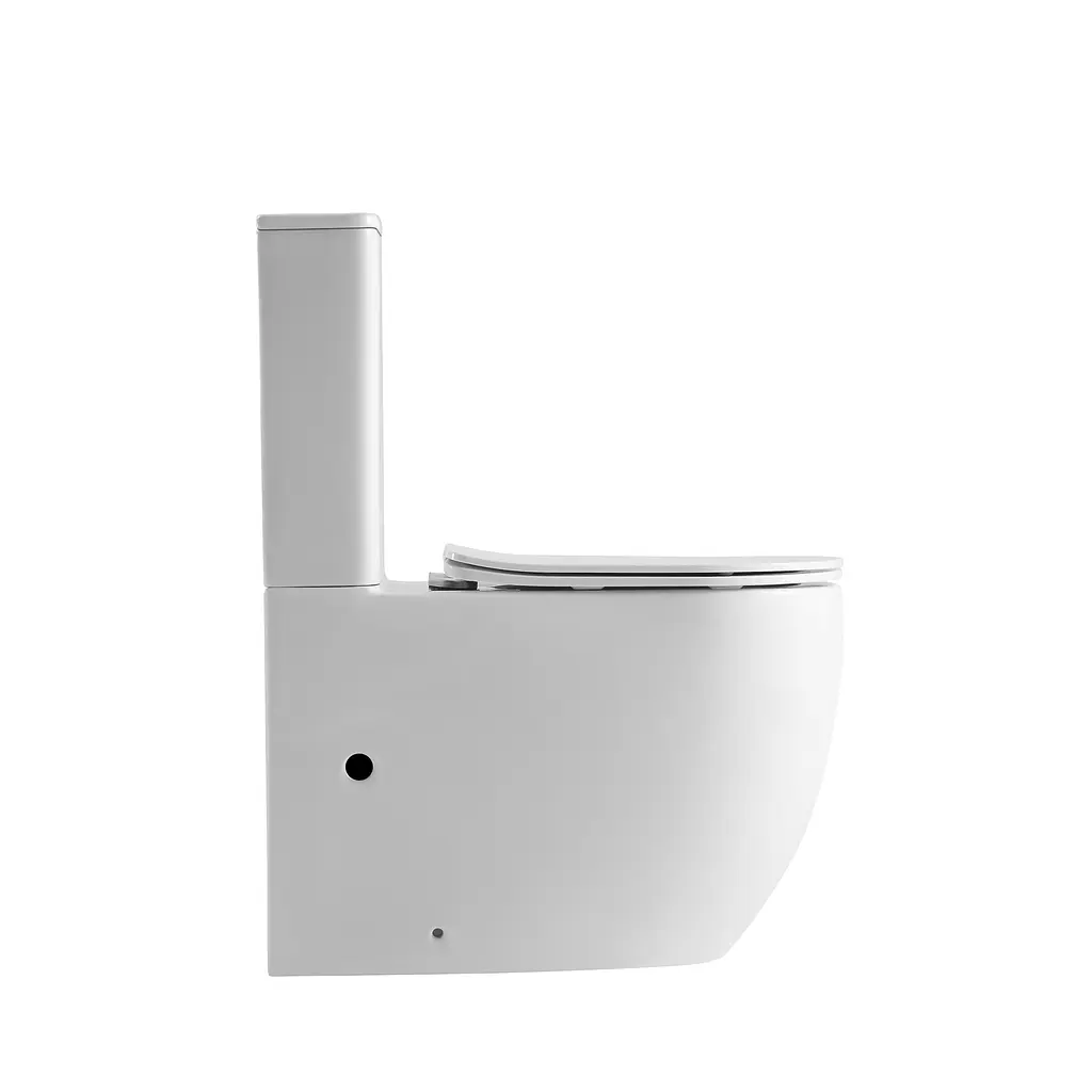 Унитаз напольный Qtap Robin New Ultra Quiet безободковый с сиденьем Soft-Close White QT13226083AW, Белый - фото 4