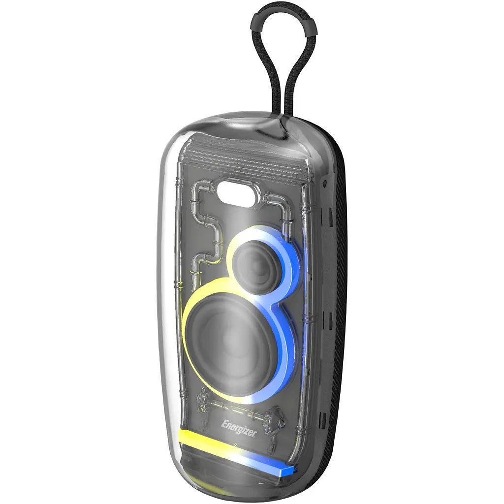 Акустична система 1.0 Energizer 16Вт Bluetooth 5.2/MicroSD/USB/AUX/FM/TWS, IPX65, чорна - фото 2