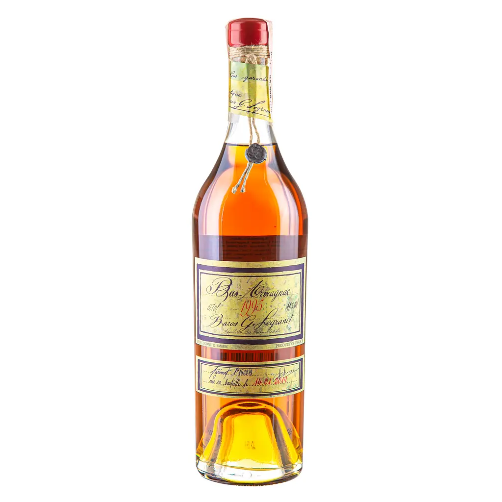 Арманьяк Baron Gaston Legrand Bas Armagnac 1995, в деревянной коробке, 40%, 0,7 л - фото 2