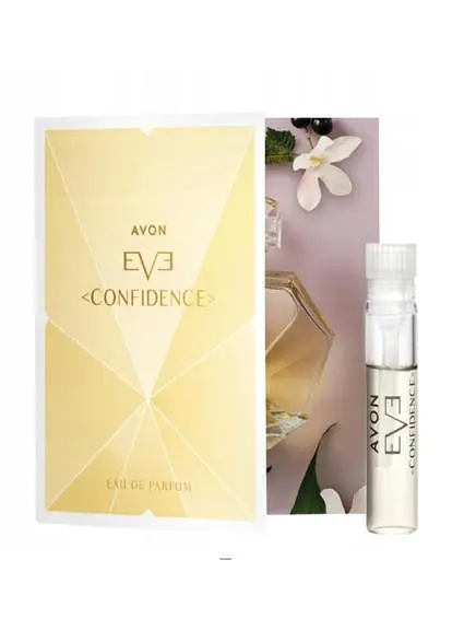 Листівка з пробним зразком парфумерної води Avon Confidence для неї, 0,6 мл