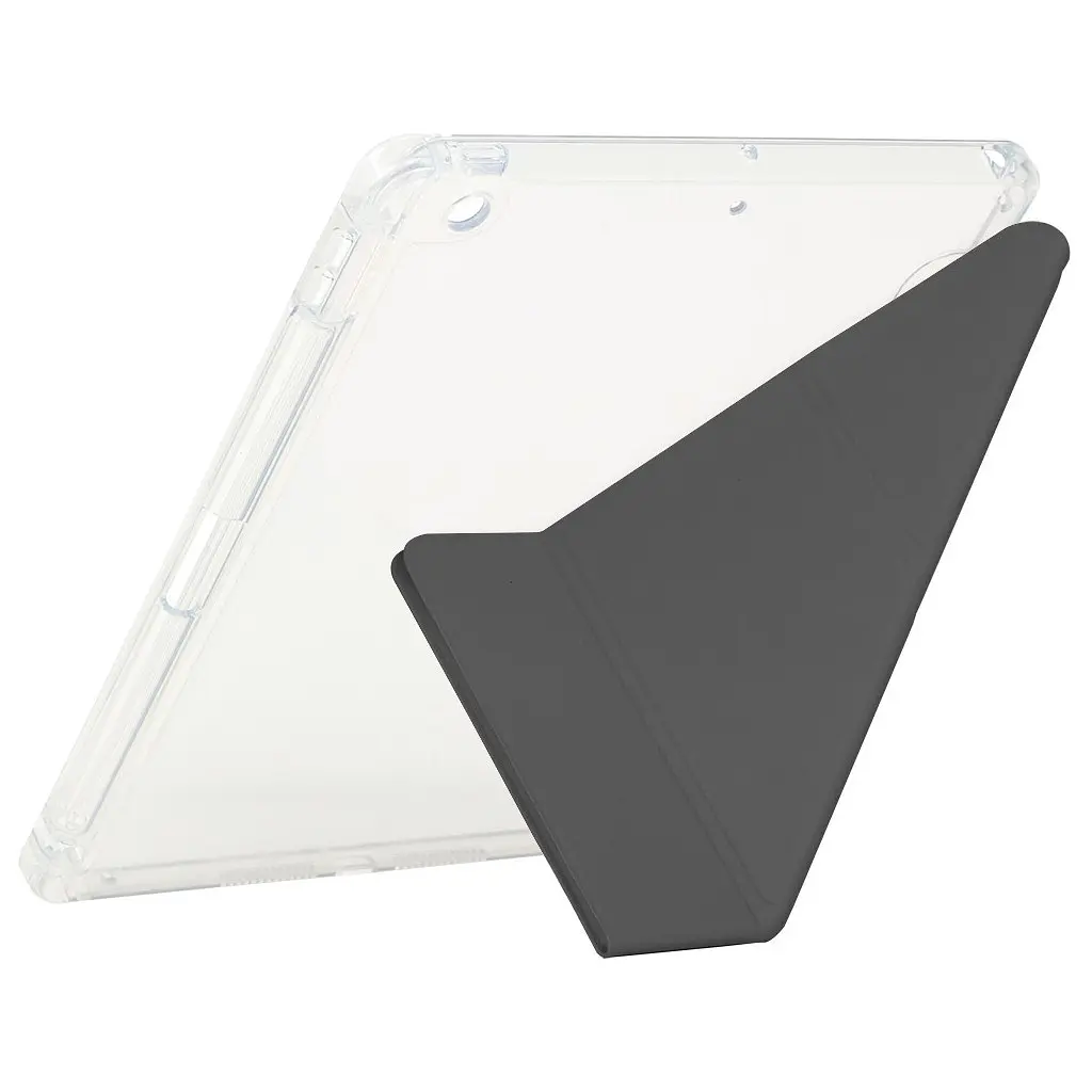Чохол до планшета BeCover Ultra Slim Origami Transparent Apple Pencil Apple iPad 10.2 2019/2020/2021 Black (711098) - фото 3