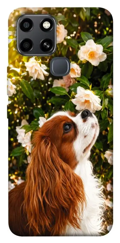 TPU чохол Demsky Flower spaniel для Infinix Smart 6
