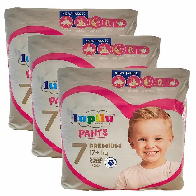 Підгузки - трусики Lupilu Premium 7 (17+ кг), 84 шт