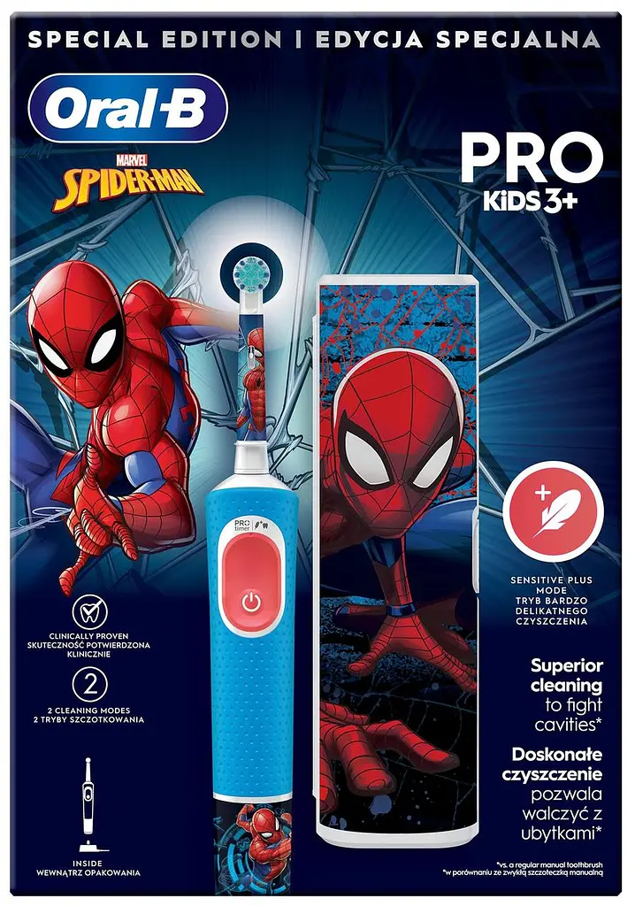 Зубна електрощітка Braun Oral-B Pro Kids D103.413.2KX Spider-Man - фото 4