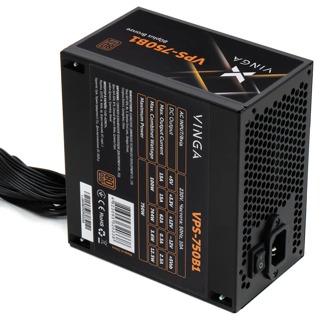 Блок живлення Vinga 750W (VPS-750B1) - фото 4