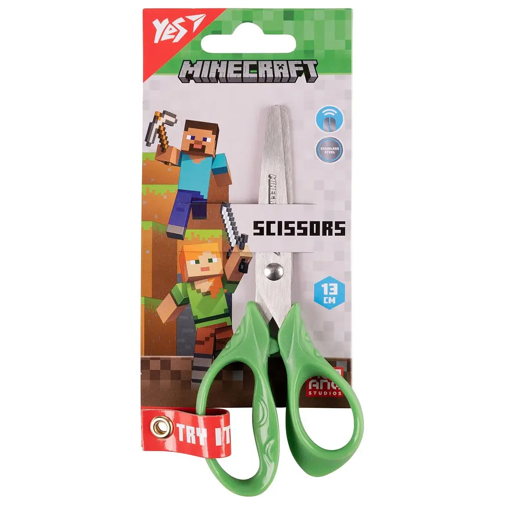 Ножиці канцелярські Yes "Minecraft" 13см