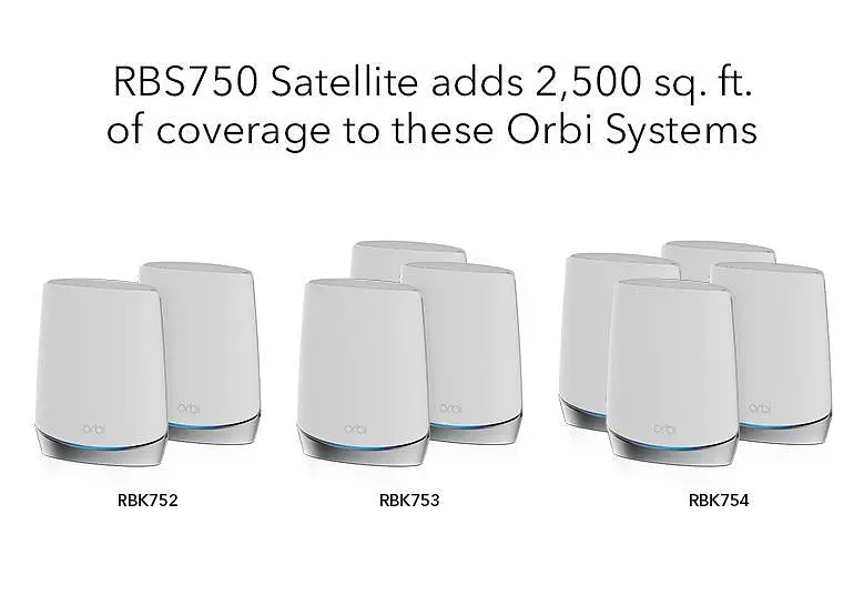 Додатковий тридіапазонний супутник Wi-Fi 6 серії Orbi 750, 4,2 Гбіт/с без коробки - фото 2