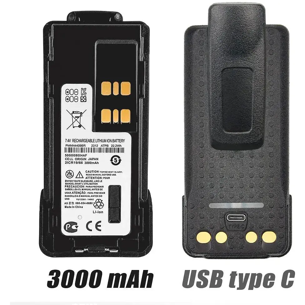 Аккумулятор для рации Motorola DP4400 с USB-C 3000 mAh - фото 3