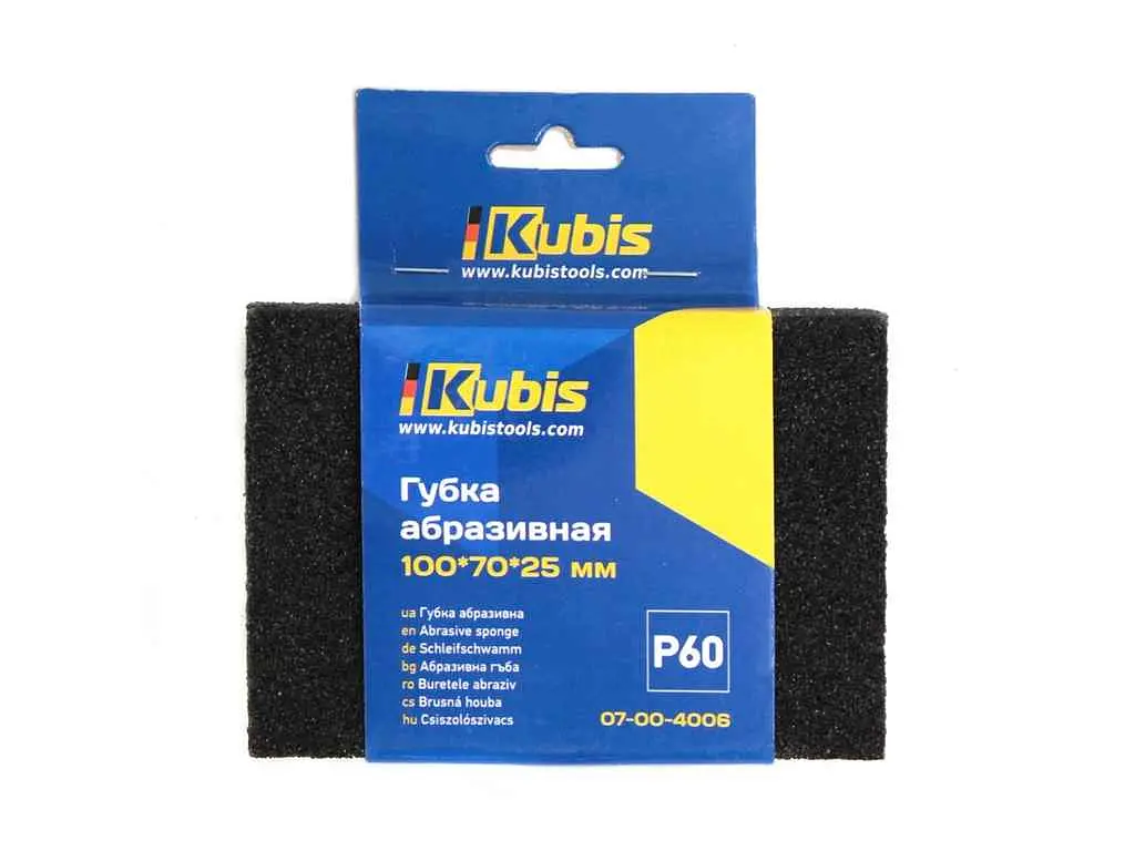 Губка абразивна KUBIS Р180, 100*70*25мм