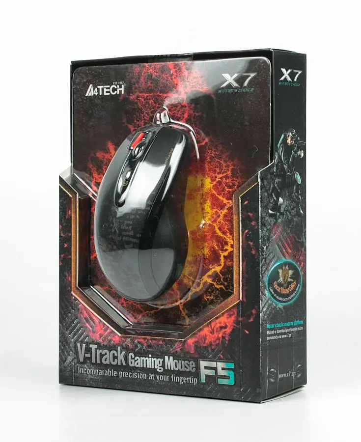 Мышь игровая A4Tech F5 USB Black V-Track - фото 2