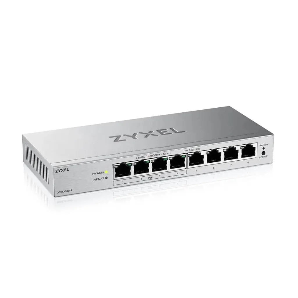 Комутатор мережевий ZyXel GS1200-8HP v3 (GS1200-8HPV3-EU0101F) - фото 3