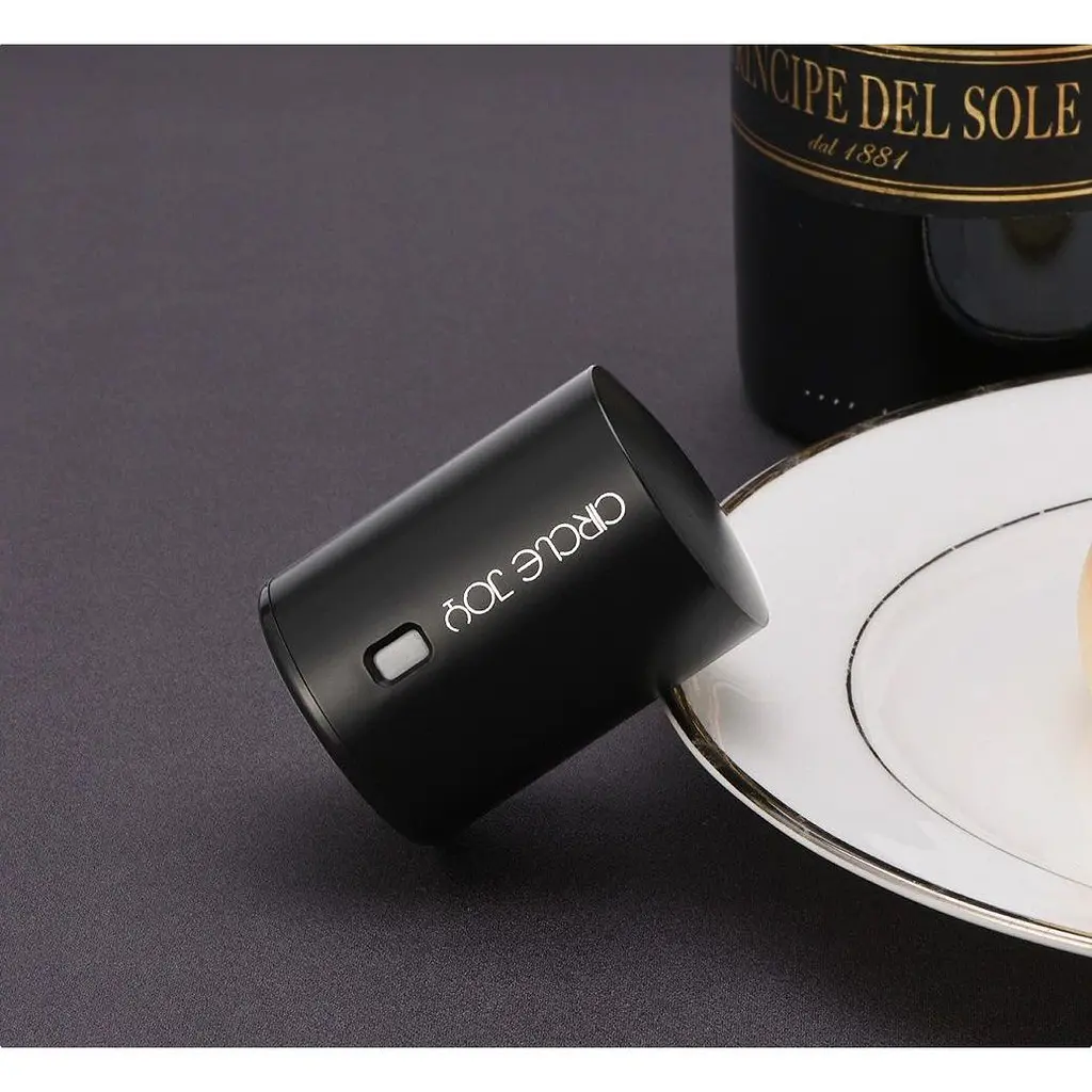 Вакуумна пробка для вина Xiaomi Circle Joy Wine Mini Stopper (CJ-JS04) Black [45317] - фото 3