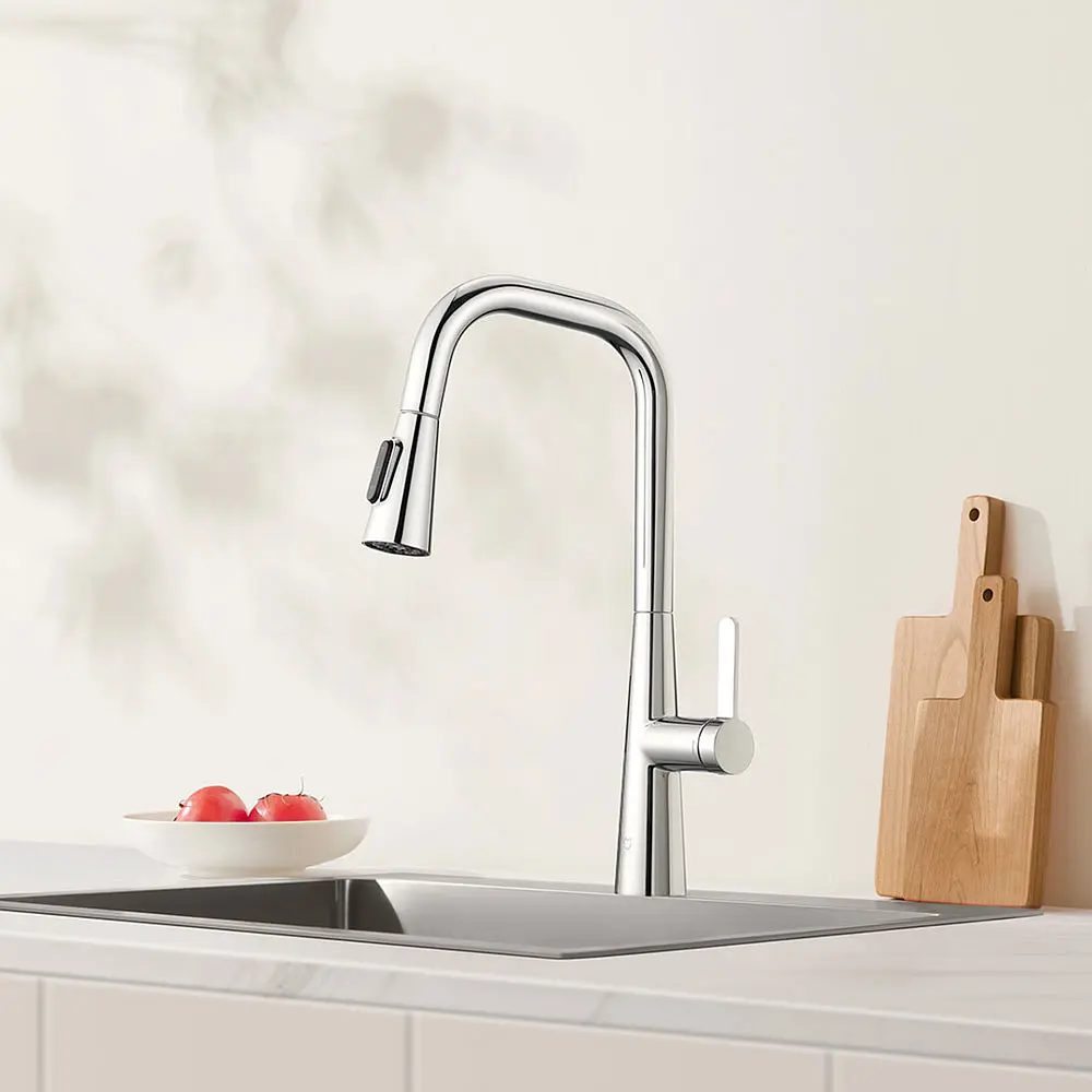 Выдвижной кухонный смеситель Xiaomi MiJia Pull-out Kitchen Faucet S1 (MJCLSCFLT01DB) - фото 2