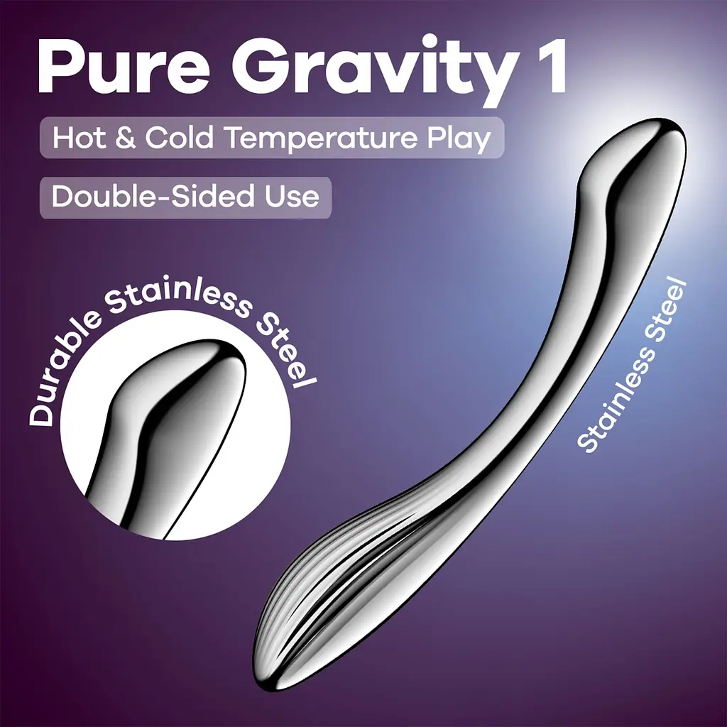Металевий ділдо Satisfyer Pure Gravity 1 - фото 6